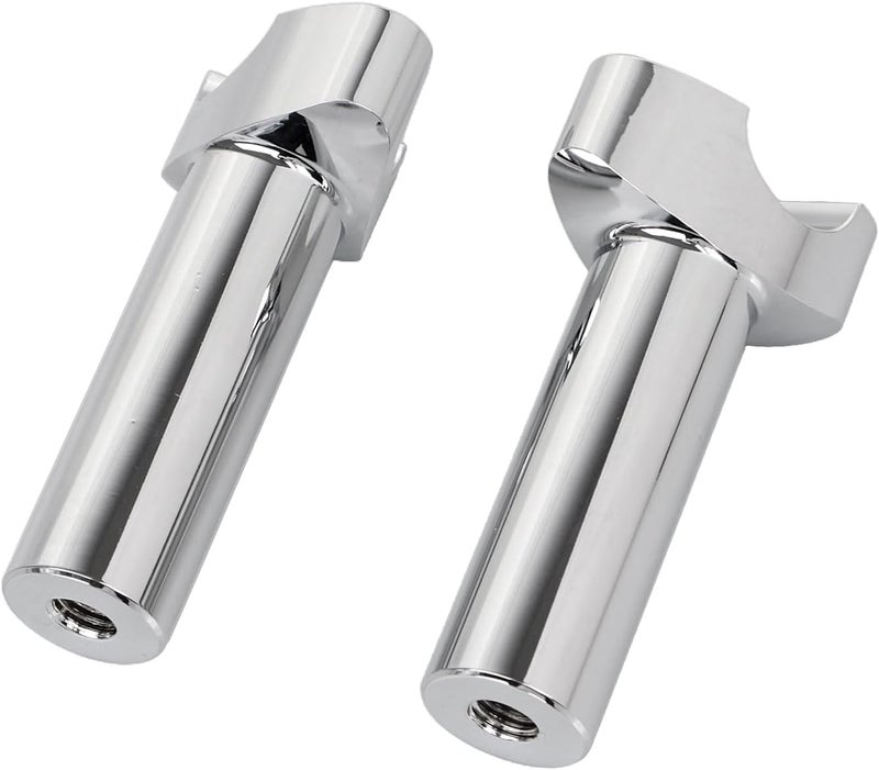 YDLMT 4.5 inch Straight Handlebar Risers Fit for Harley 1" Handlebars Sportster Heritage Softail Dyna Wide Glide FLTRU FLTRX, Chrome - Image 4